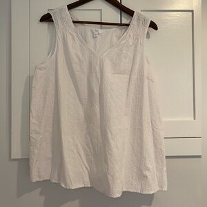 Time and Tru Eyelit Blouse